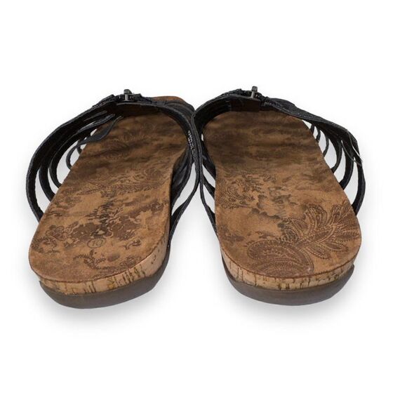 Bearpaw Sabrina Strappy Open Toe Slide Sandals Black / Brown Women's 10 - Picture 5 of 10